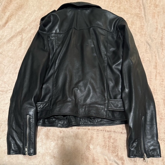 Quince leather biker jacket - Picture 3 of 5